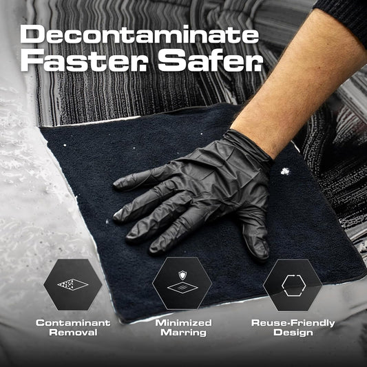 Clay Towel - Auto Detailing Synthetic Clay Towel - Decontaminate Paint and Glass for Smooth Washing - Great and Effective for Car, Truck, SUV - 12" X 12"