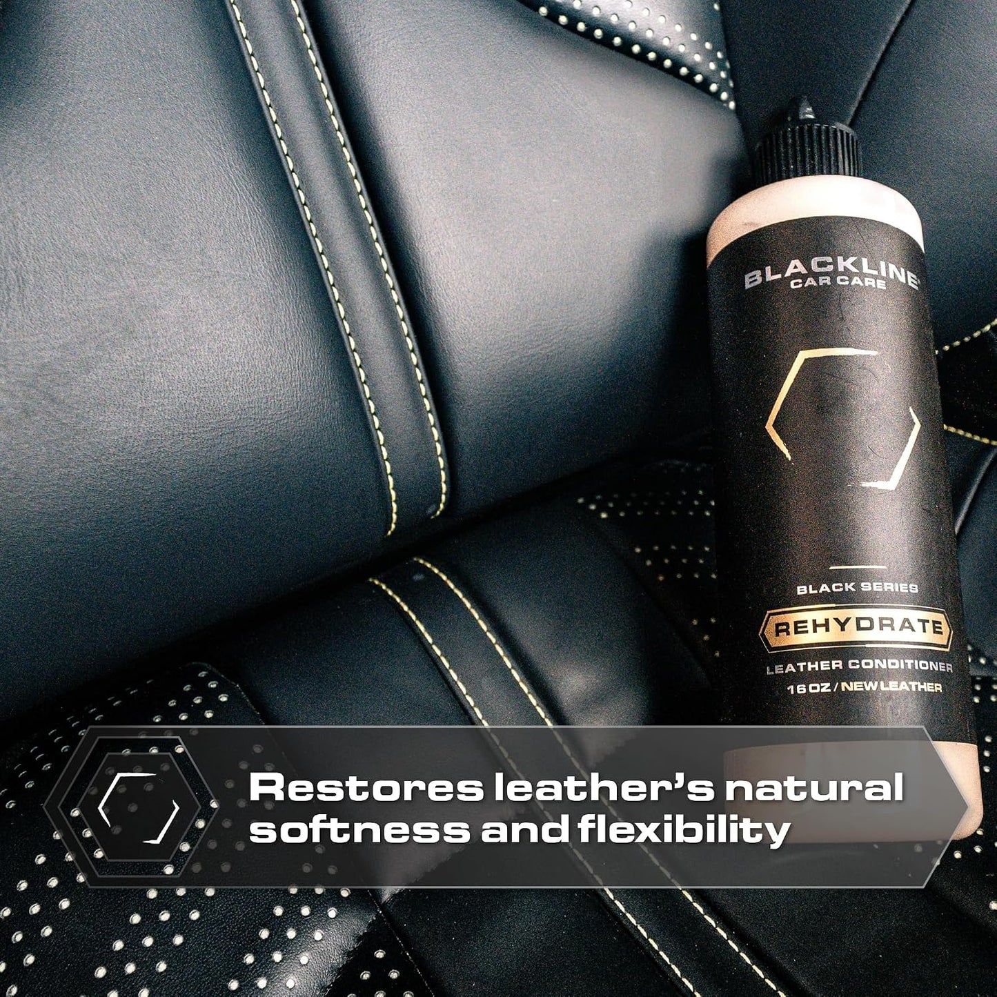 Car Care - Leather Rehydrate, Leather Conditioner for All Leather - Cars, Furniture, Shoes, and Purses - 16 Fl OZ