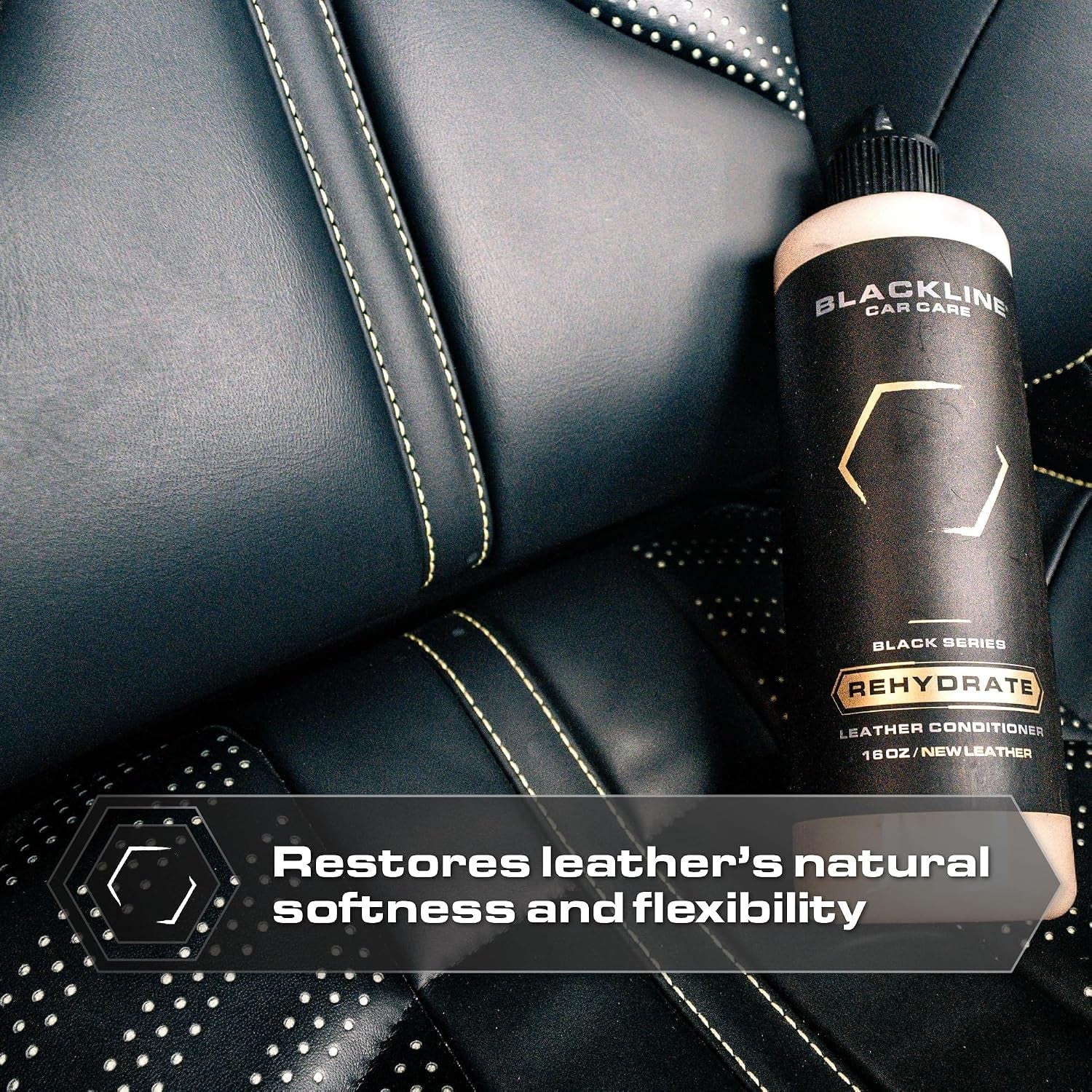 Car Care - Leather Rehydrate, Leather Conditioner for All Leather - Cars, Furniture, Shoes, and Purses - 16 Fl OZ