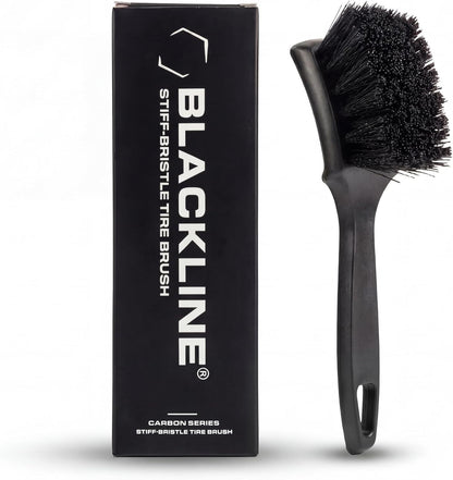 Stiff Bristle Tire Brush - Heavy Duty Car Detailing Tool for Tires - High-Performance Deep Cleaning Brush - Ideal for Tough Dirt & Grime Removal - Premium Auto Care Accessory