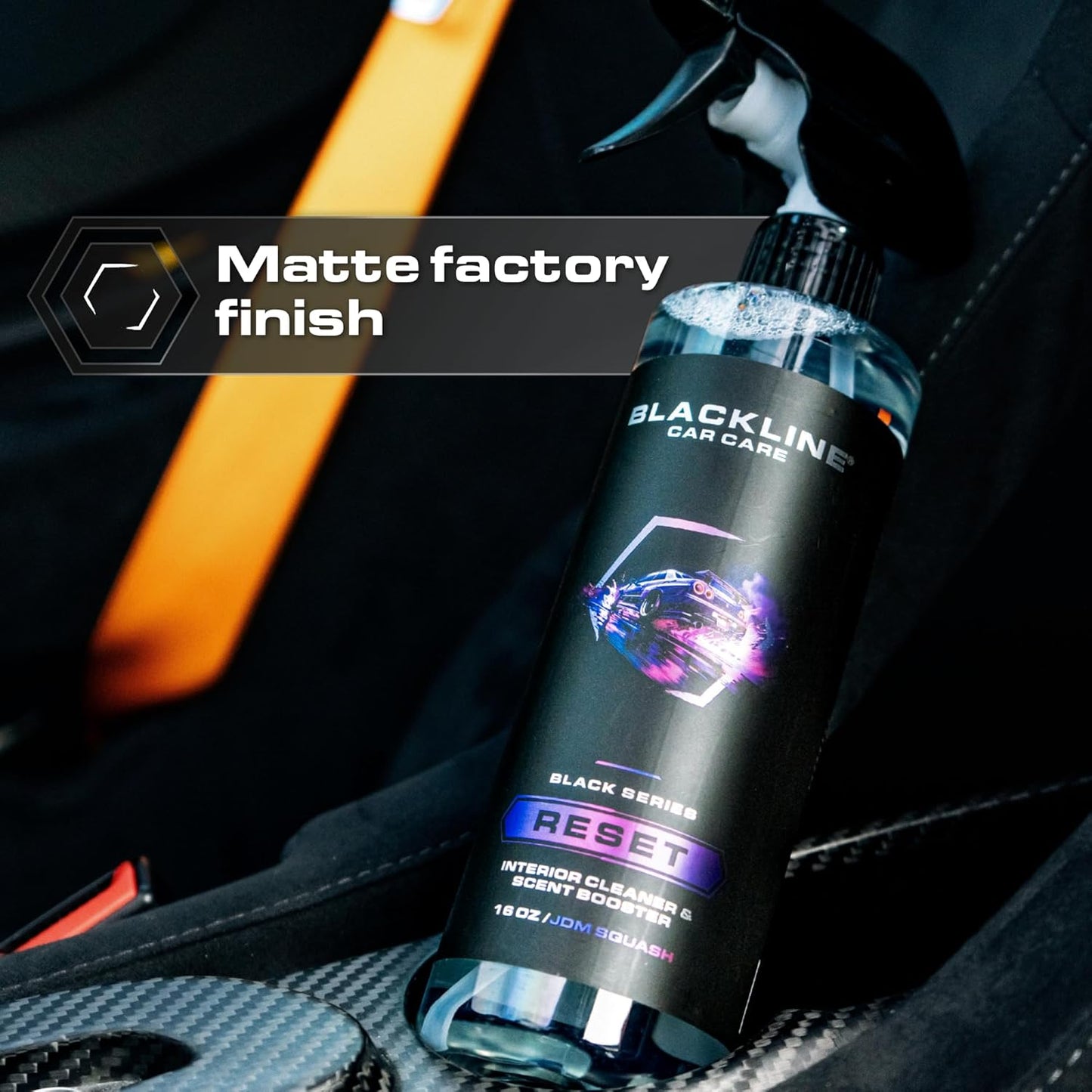 Luxury Scented Leather Interior Car Cleaner Reset Deep Cleans & Deodorizes All Surfaces, Ph-Neutral High-Foam Formula, Long-Lasting Premium Fragrance and Deodorization for Car - Oasis