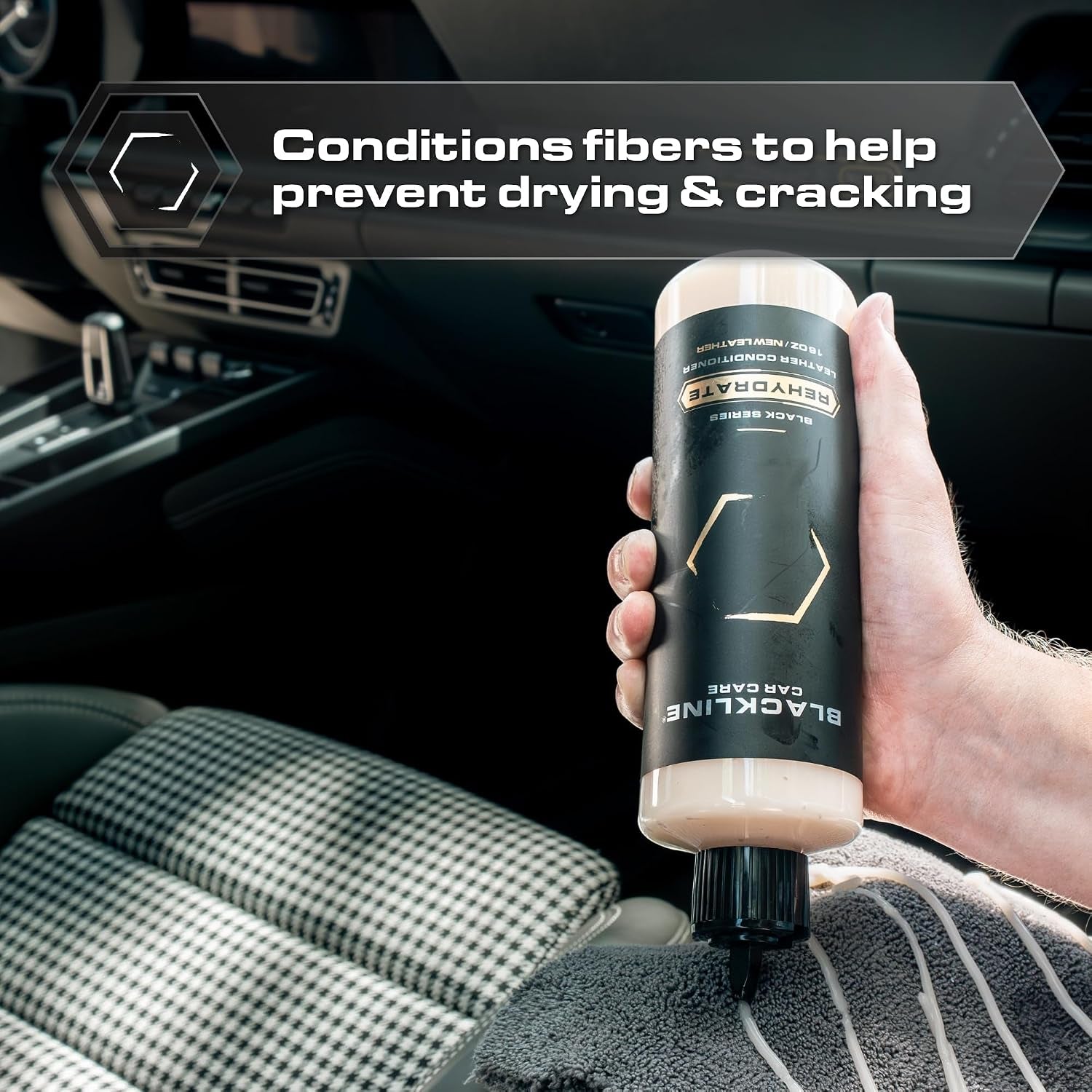 Car Care - Leather Rehydrate, Leather Conditioner for All Leather - Cars, Furniture, Shoes, and Purses - 16 Fl OZ