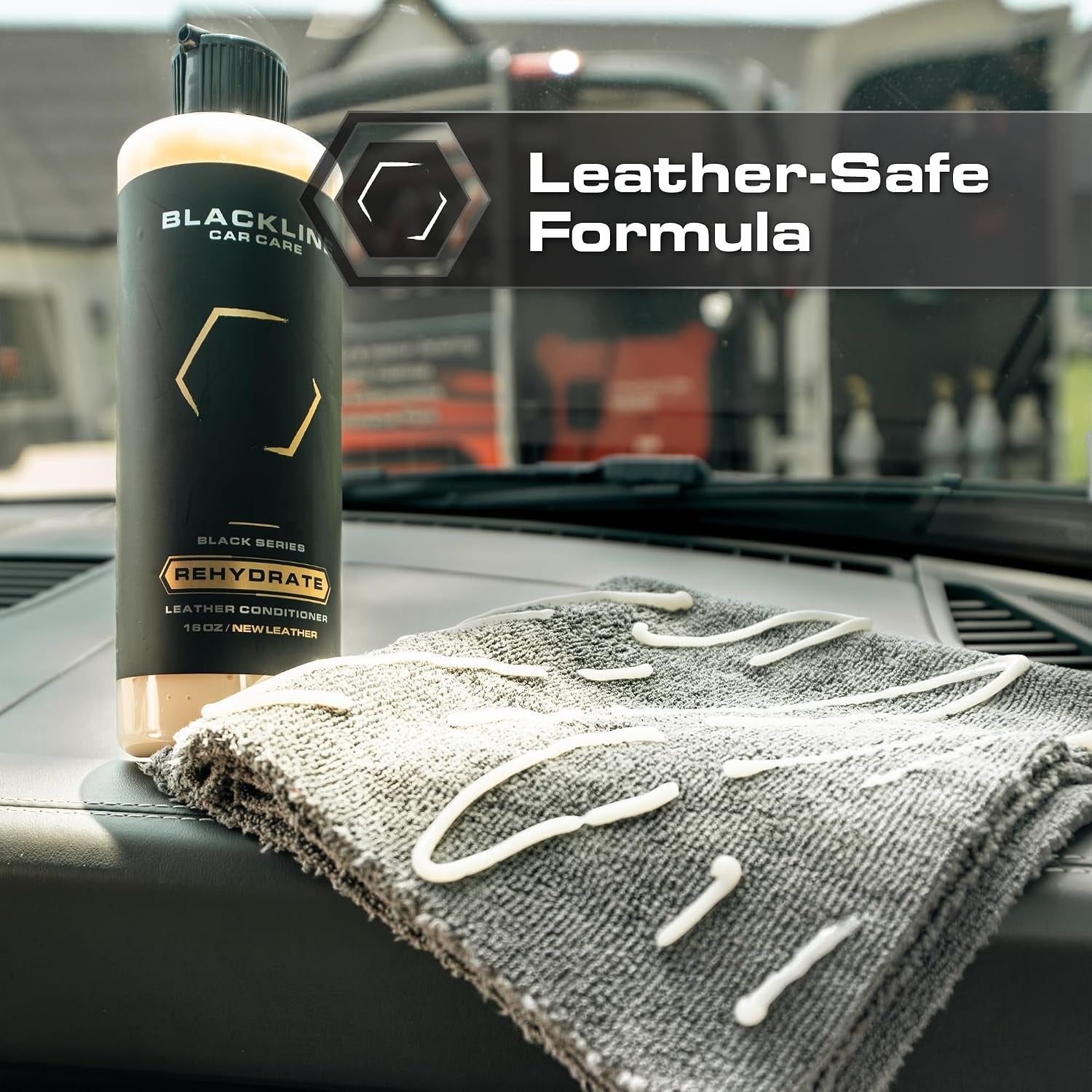 Car Care - Leather Rehydrate, Leather Conditioner for All Leather - Cars, Furniture, Shoes, and Purses - 16 Fl OZ