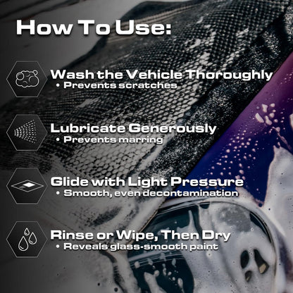 Clay Towel - Auto Detailing Synthetic Clay Towel - Decontaminate Paint and Glass for Smooth Washing - Great and Effective for Car, Truck, SUV - 12" X 12"