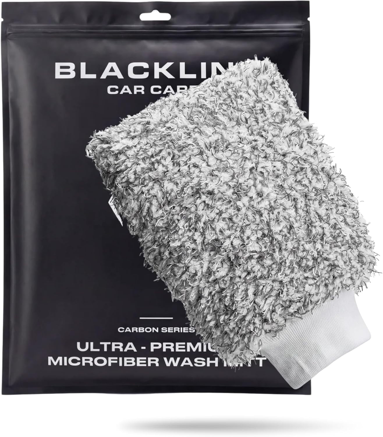 Microfiber Automotive Wash Mitt -Premium Scratch Free Wash Mitt for Car Cleaning|Car Detailing Accessory Works with Bucket, Car Shampoo, or Foam Cannon | 70%/30% Microfiber Blend, 9"X11"
